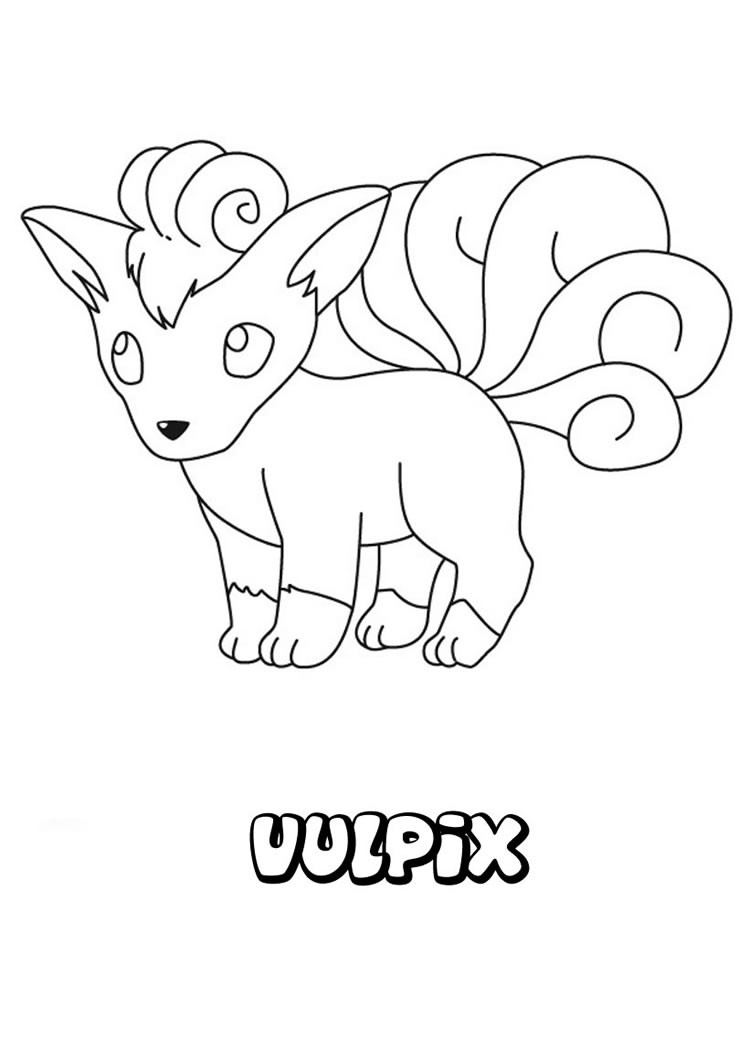 749x1060 New Pokemon Coloring Pages Fire Type Vulpix He - Hello Kids Com Drawing