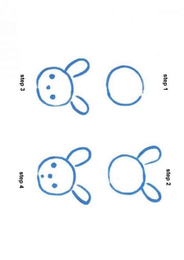 601x850 Easy Pics To Draw How To Draw A Rabbit - Hello Kids Com Drawing