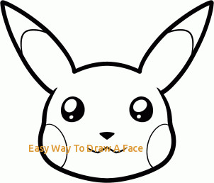 302x258 Easy Way To Draw A Face How To Draw Pikachu S Face Hellokids - Hello Kids Com Drawing