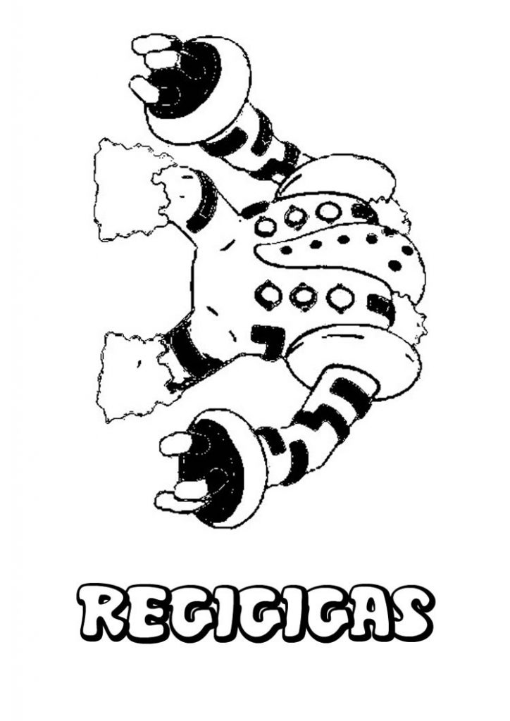 724x1024 Regigigas Coloring Pages Hellokids Com Pokemon Coloring Pages - Hello Kids Drawing