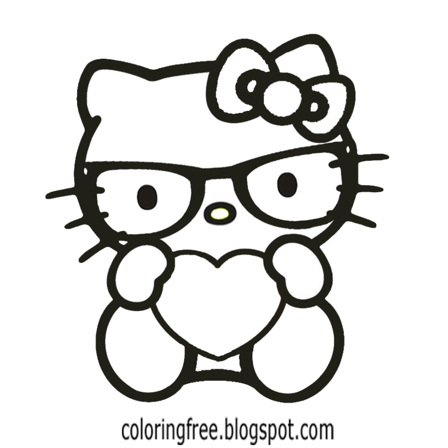 900x900 Free Coloring Pages Printable Pictures To Color Kids Drawing Ideas - Hello Kitty Cartoon Drawing