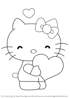 236x332 How To Draw Hello Kitty - Hello Kitty Cartoon Drawing