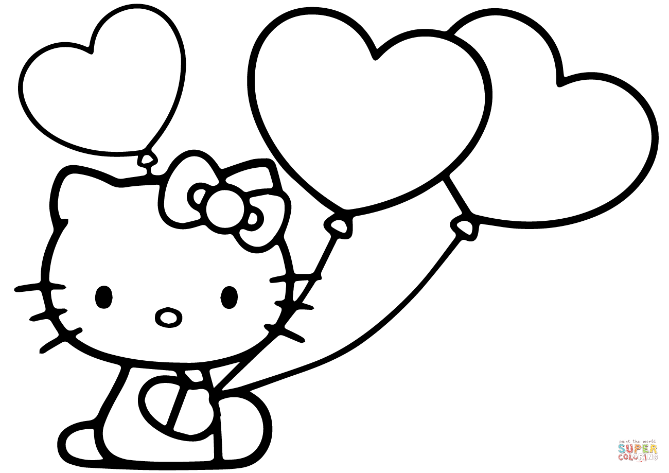 1300x919 Hello Kitty Drawings Coloring Pages Printable Coloring - Hello Kitty Drawing