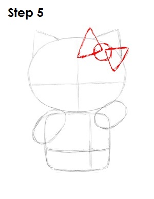 300x388 How To Draw Hello Kitty - Hello Kitty Drawing