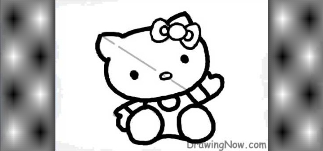 1280x600 How To Easily Draw Hello Kitty Drawing Illustration Wonderhowto - Hello Kitty Drawing