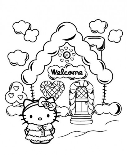 409x500 Hello Kitty Pregnancy - Hello Kitty Drawing For Kids
