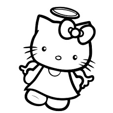 230x230 Top Free Printable Hello Kitty Coloring Pages Online - Hello Kitty Drawing For Kids