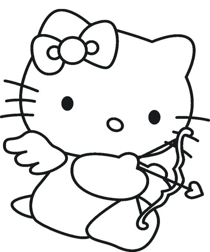 700x838 Hello Kitty Drawing Step - Hello Kitty Drawing Images