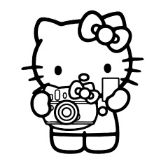 230x230 Top Free Printable Hello Kitty Coloring Pages Online - Hello Kitty Drawing Images