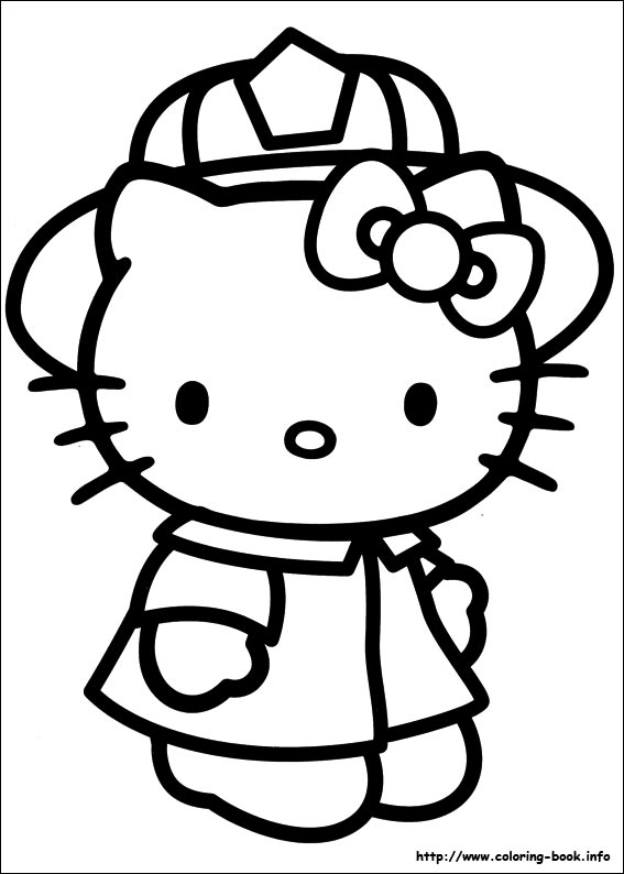 567x794 hello kitty coloring pages on coloring - Hello Kitty Drawing Pictures