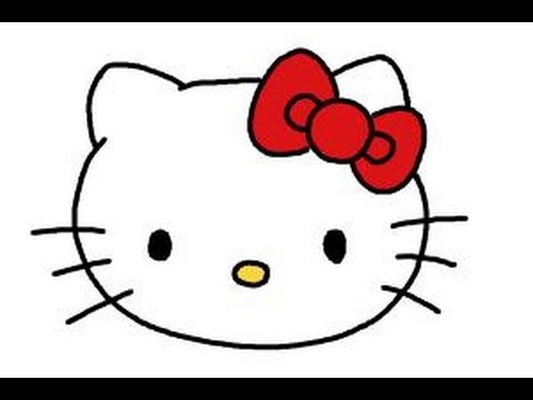 480x360 how to draw hello kitty step - Hello Kitty Drawing Pictures