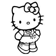 230x230 top free printable hello kitty coloring pages online - Hello Kitty Drawing Pictures