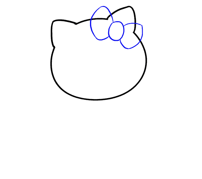 678x600 How To Draw Hello Kitty In A Few Easy Steps Easy Drawing Guides - Hello Kitty Drawing Step By Step