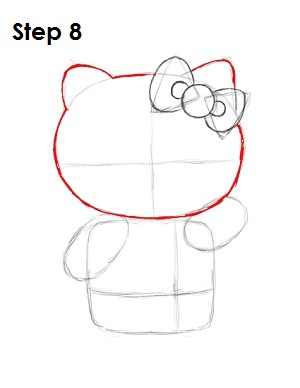 300x388 Hello Kitty - Hello Kitty Drawing Step By Step