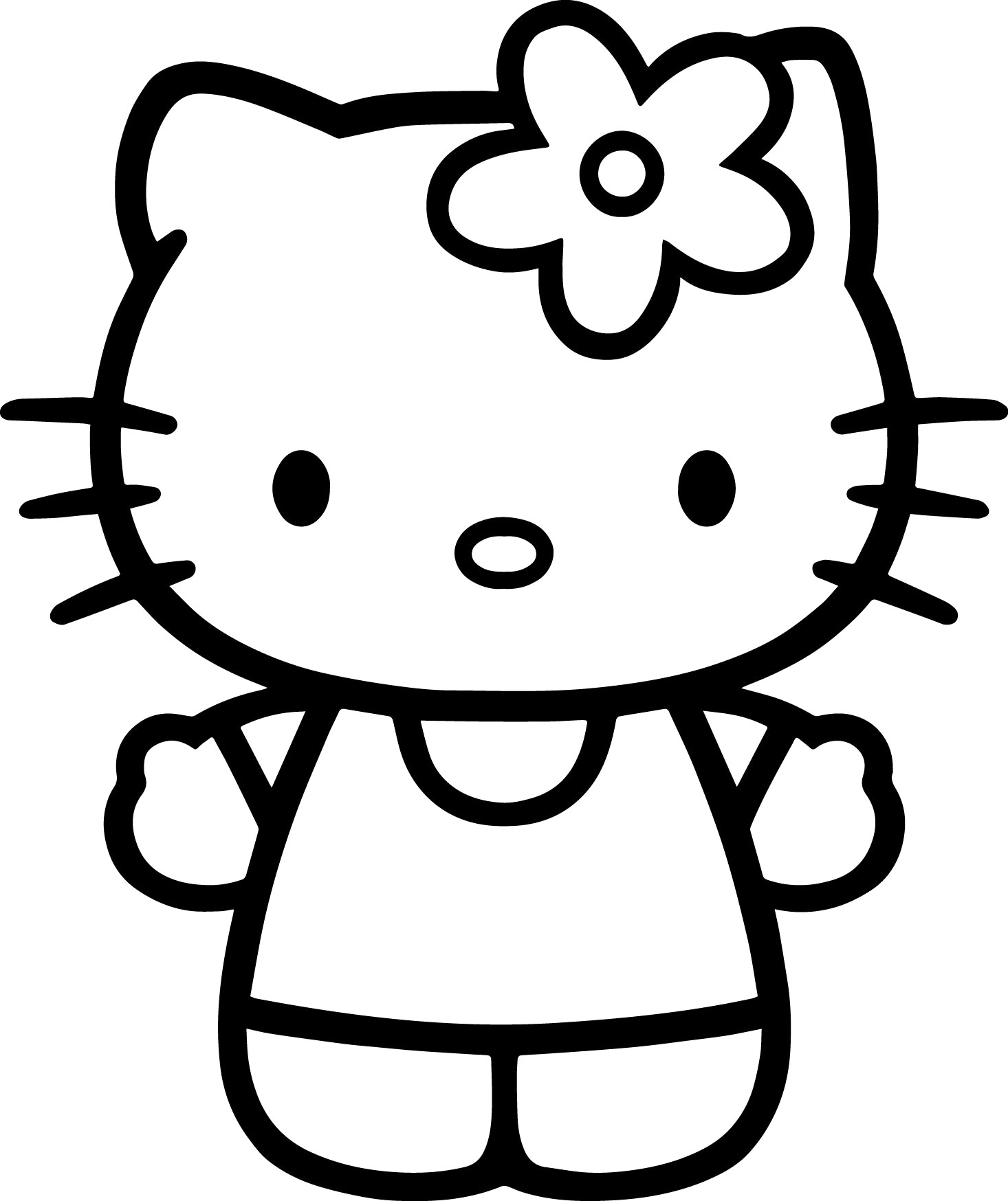 Hello Kitty Face Drawing 15 