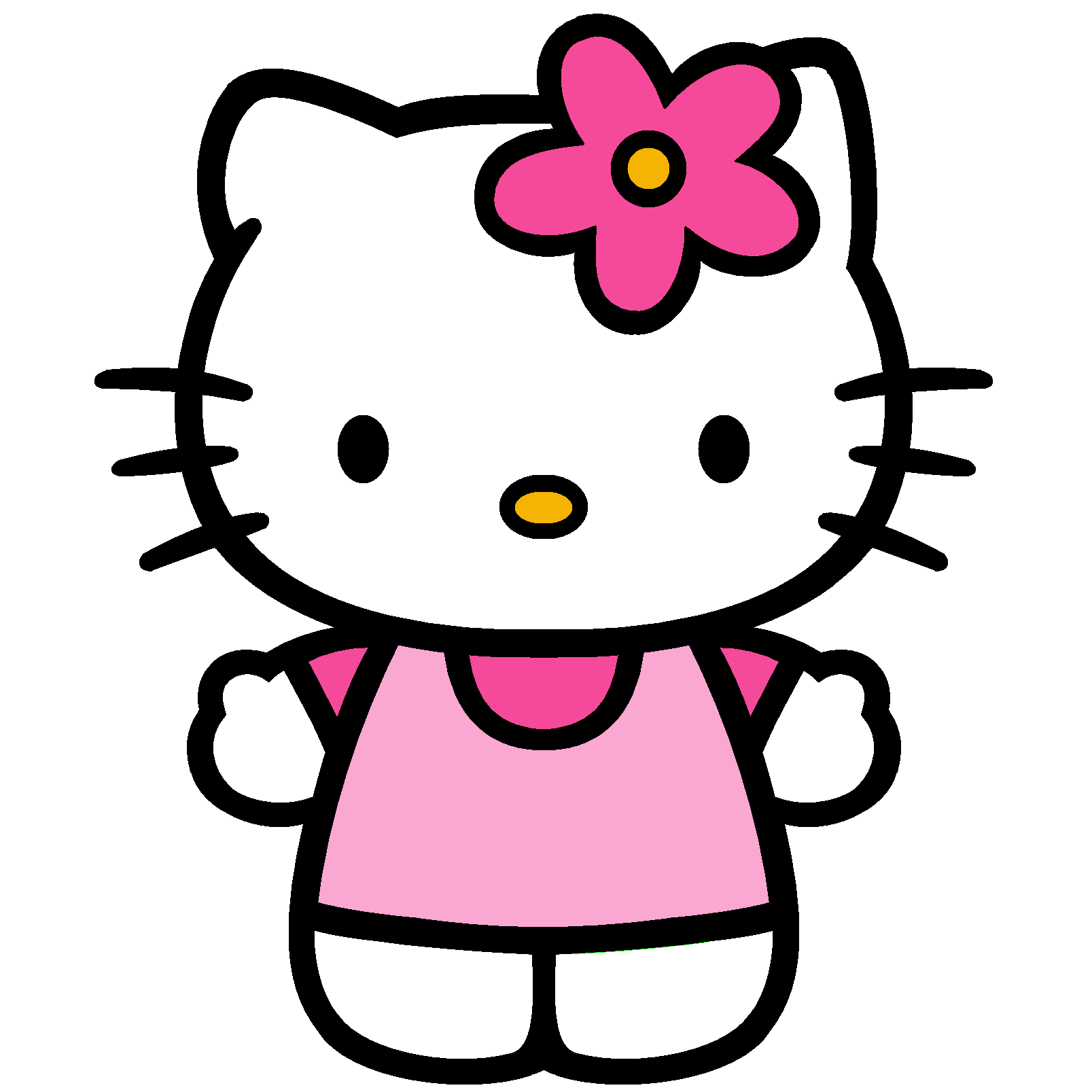 1607x1607 hello kitty png hd transparent hello kitty hd images - Hello Kitty Face Drawing