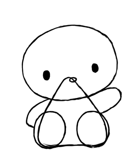 484x572 How To Draw Hello Kitty - Hello Kitty Face Drawing