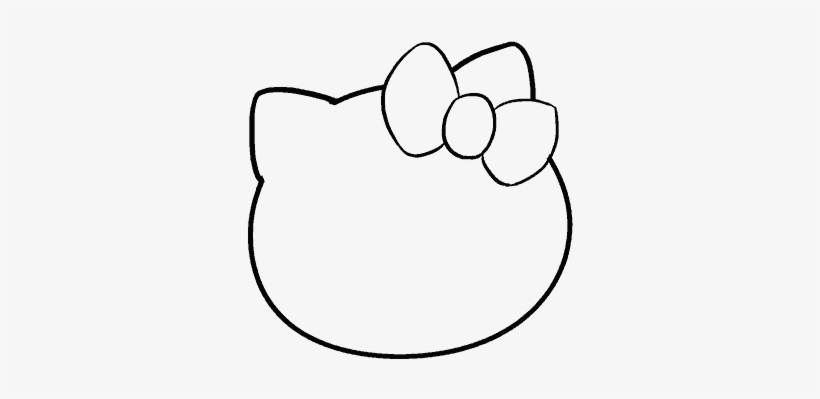820x399 How To Draw Hello Kitty - Hello Kitty Line Drawing