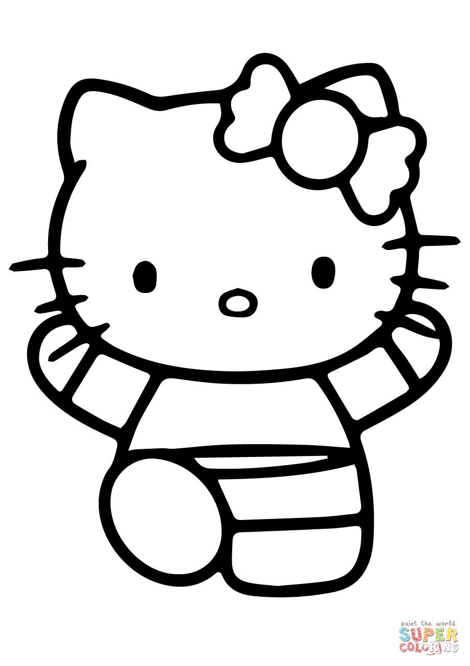 Hello Kitty Line Drawing at PaintingValley.com | Explore collection of ...