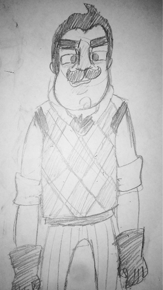 320x567 Hello, Neighbor! Sketch Of Course, I Do Not Own This, All Credit - Hello Neighbor Drawing
