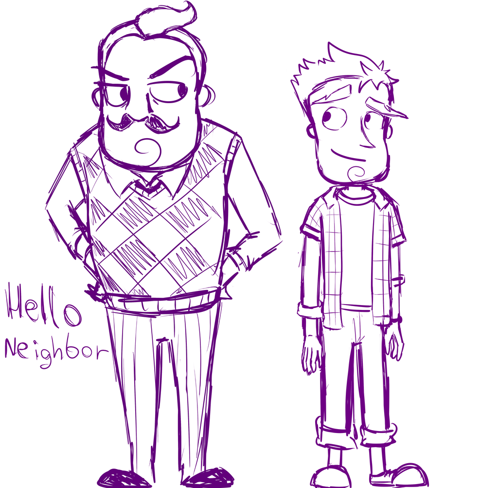 1024x1003 Hello Neighbor - Hello Neighbor Drawing