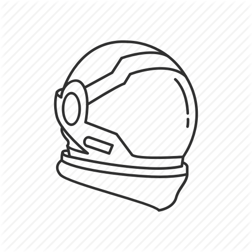 512x512 Astronaut Helmet Drawing - Helmet Drawing