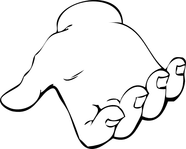 600x480 helping hand clip art - Helping Hand Drawing