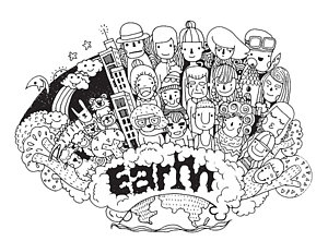 300x221 people helping people digital art fine art america - Helping People Drawing