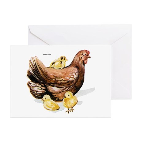 460x460 hen chicks drawing greeting cards - Hen And Chicks Drawing