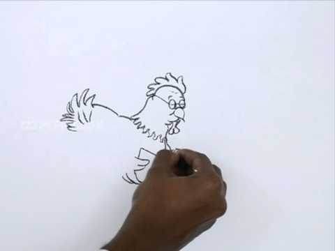 480x360 how to draw a hen with chicks - Hen And Chicks Drawing