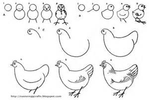 300x201 drawing of hen and chicks - Hen And Chicks Drawing