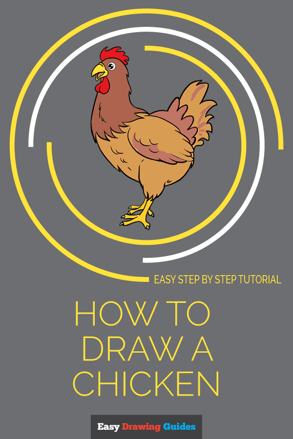 600x900 How To Draw A Cute Chicken In A Few Easy Steps Easy Drawing Guides - Hen Drawing For Kid