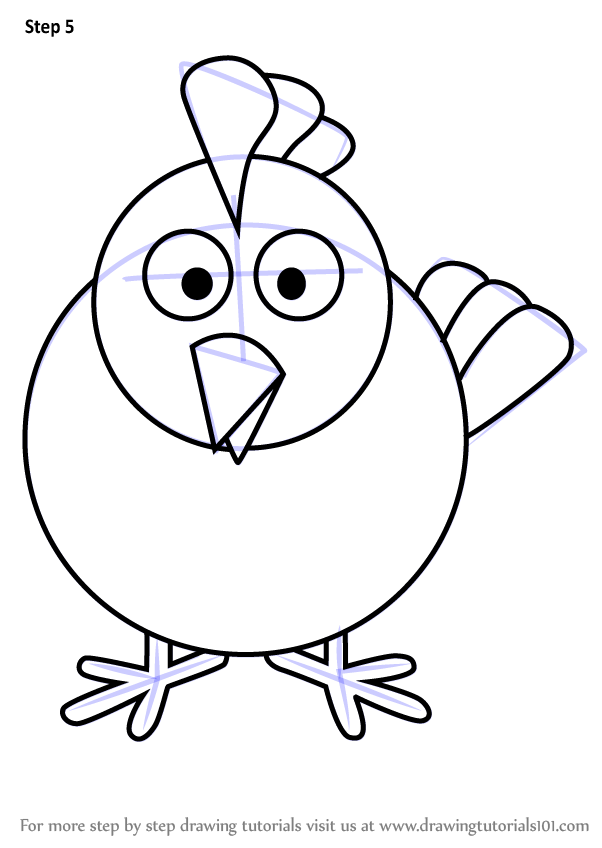 602x848 Learn How To Draw Hen For Kids - Hen Drawing For Kid