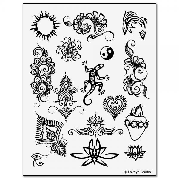600x600 earth henna premium body painting kit temporary tattoos - Henna Designs Drawing