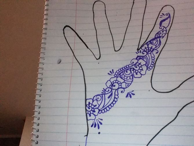 670x503 Ways To Draw Henna Tattoos - Henna Drawings