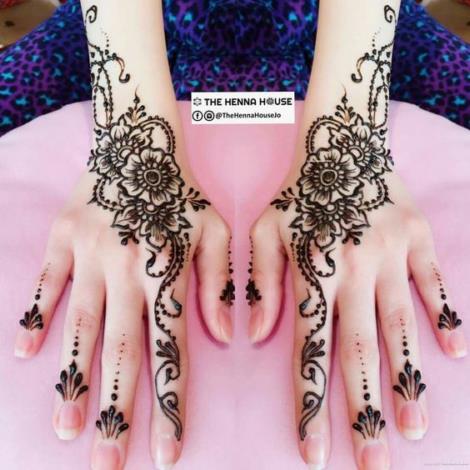 470x470 Easy Henna Drawings On Hand For Beginner With Cute Pattern - Henna Drawings