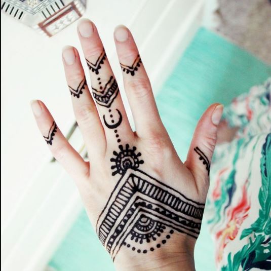 Henna Drawings On Hand at PaintingValley.com | Explore collection of ...