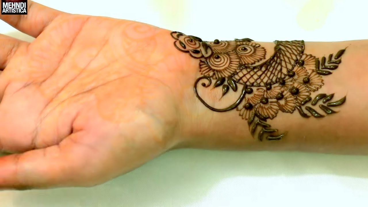 1280x720 How To Draw Henna Tattoo On Hand Creative Palm Mehndi Design - Henna Drawings On Hand