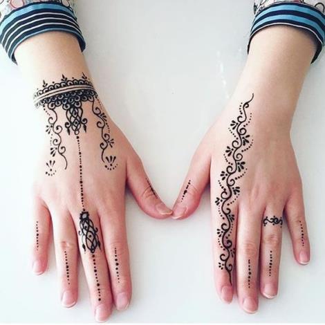 Simple Arm Henna Tattoo Designs