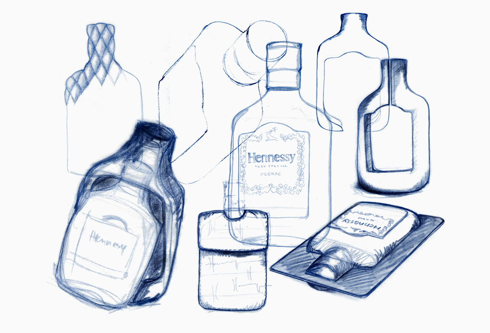 Hennessy Bottle Drawing At Explore Collection Of