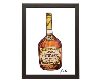 340x270 Hennessy Bottle Drawing - Hennessy Bottle Drawing