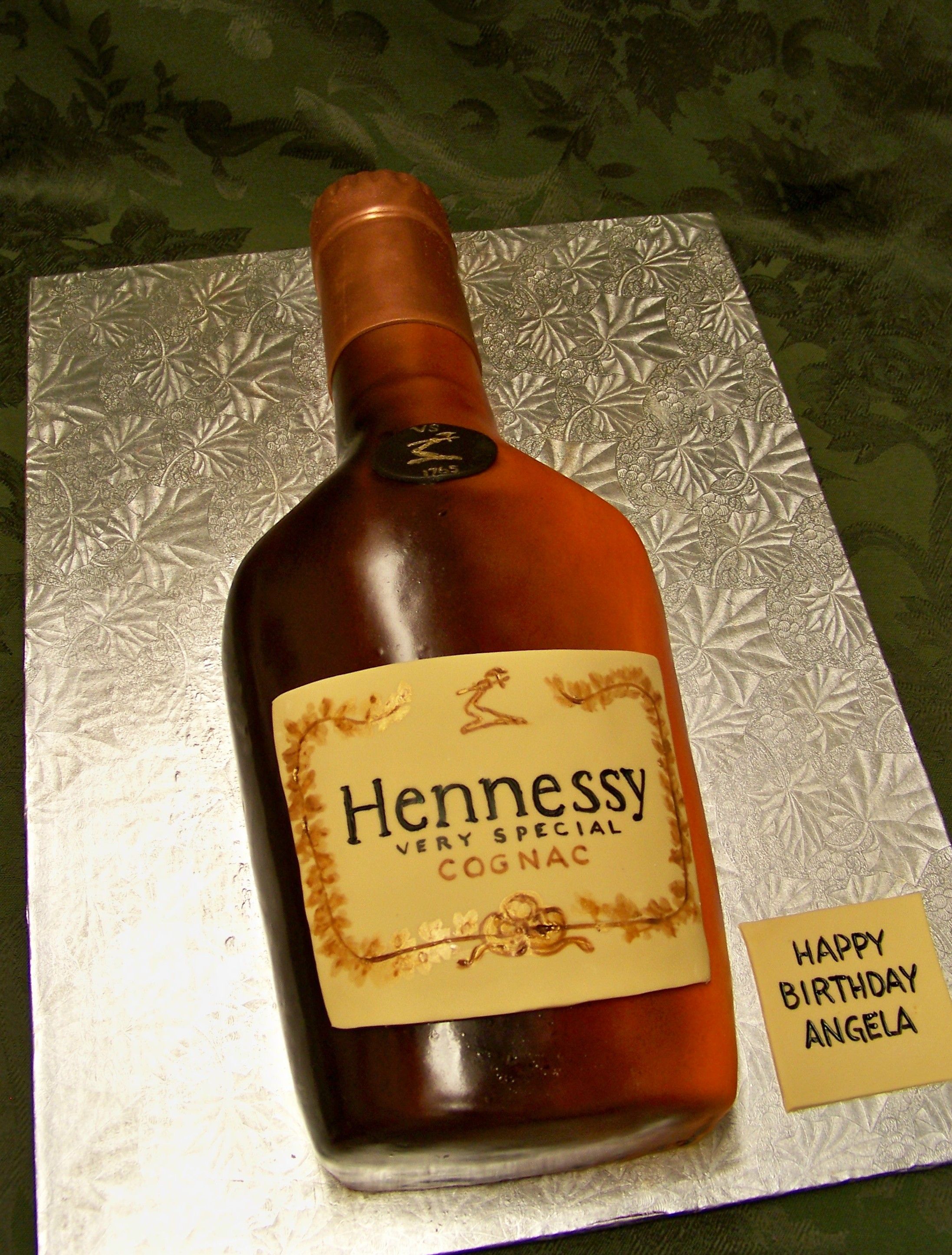 2193x2890 hennessy bottle cake yes, it's cake hennessy cake, bottle - Hennessy Bottle Drawing