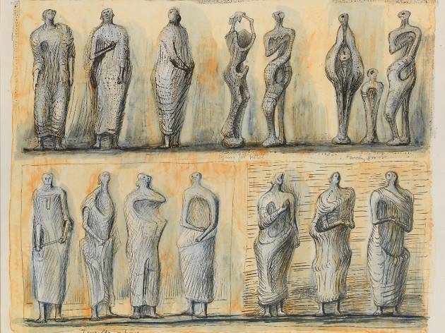 630x472 Henry Moore Sculpture And Drawings Art In London - Henry Moore Drawings