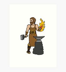 210x230 Hephaestus Drawing Art Prints Redbubble - Hephaestus Drawing