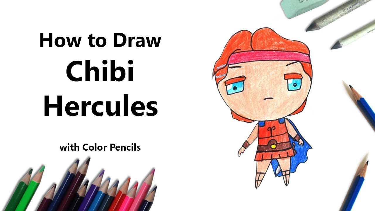1280x720 how to draw chibi hercules step - Hercules Drawing