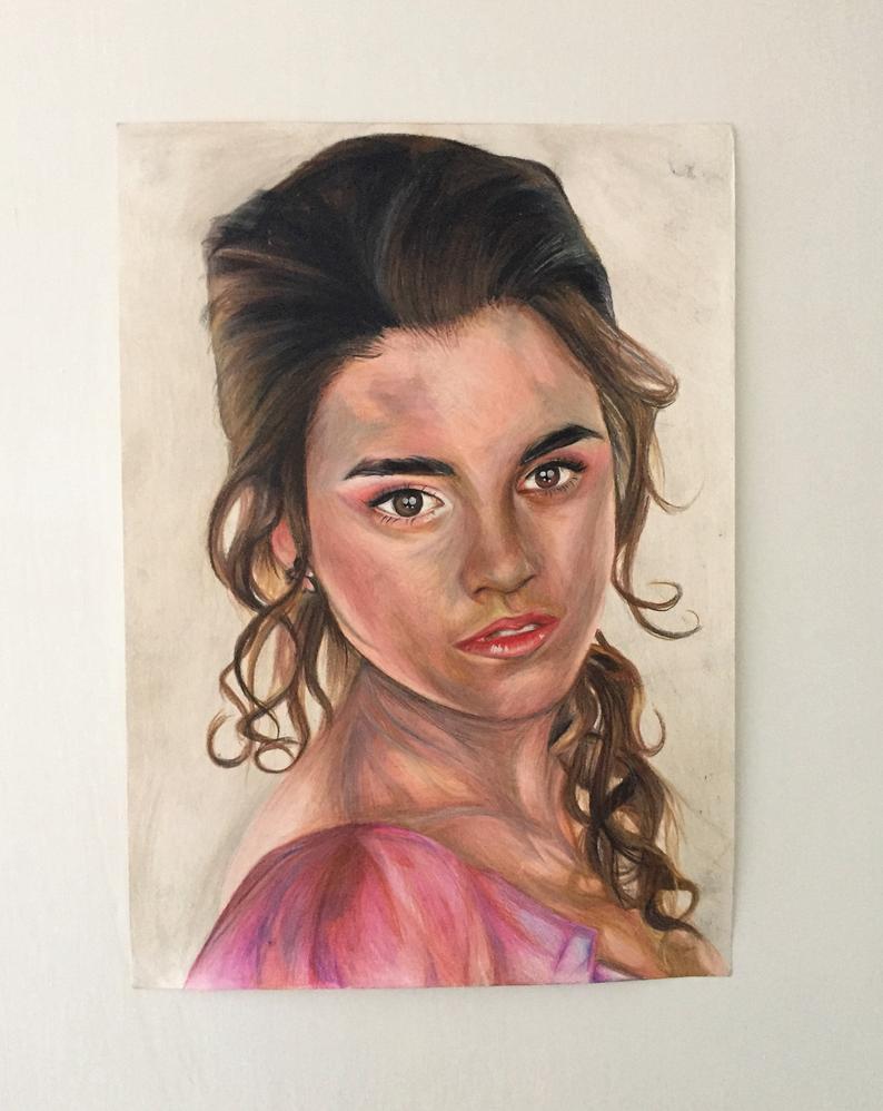 794x998 Hermione Granger Drawing Etsy - Hermione Drawing