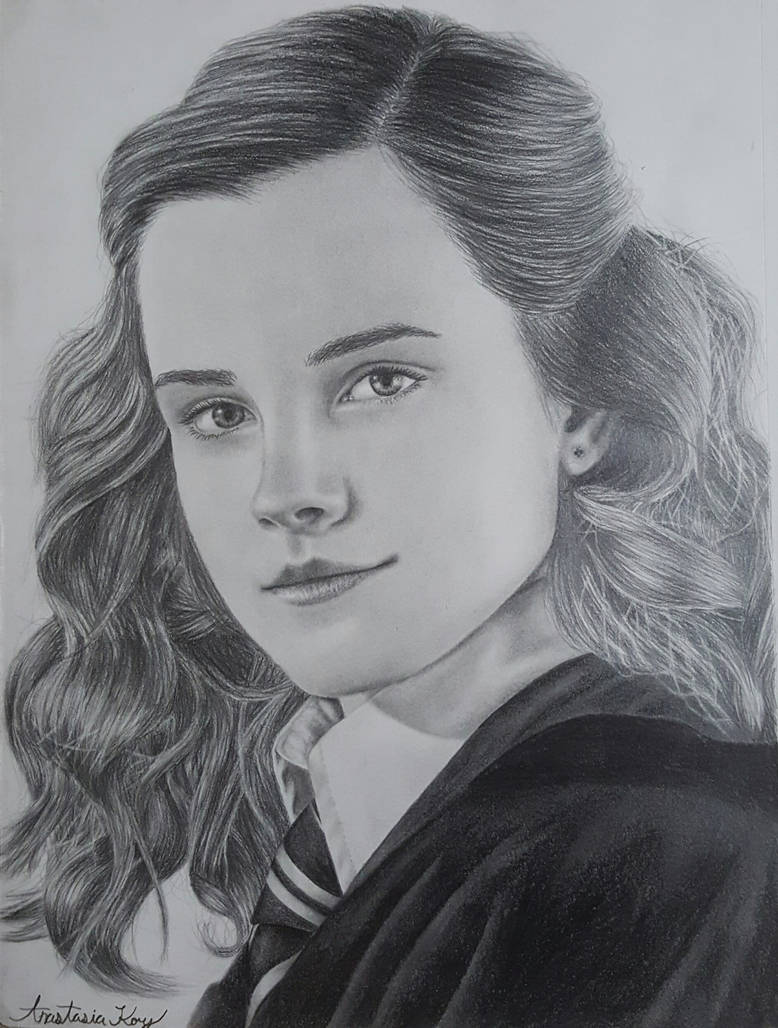 778x1028 hermione granger emma watson portrait drawing - Hermione Drawing.