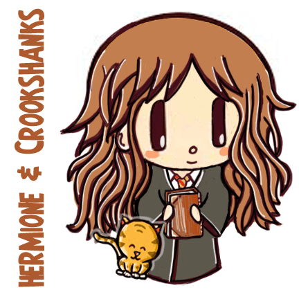 432x432 How To Draw Cute Chibi Hermione Granger And Crookshanks With Easy - Hermione Drawing