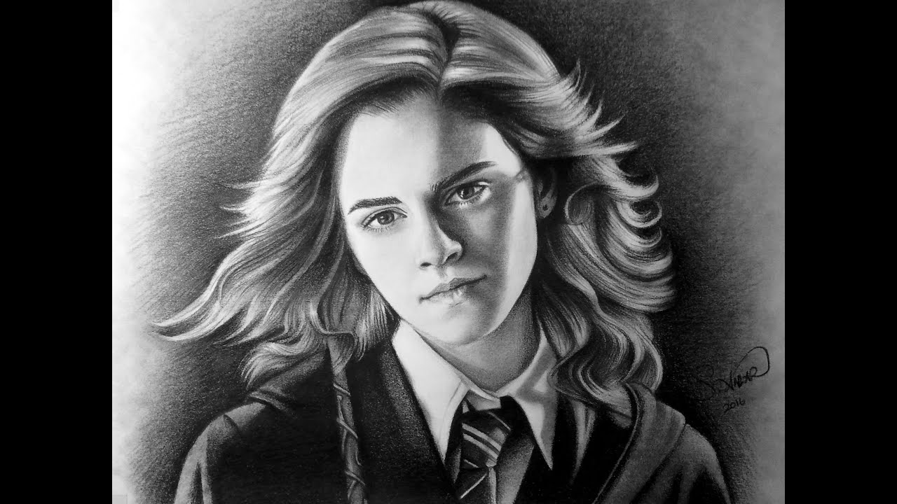 Speed Drawing Hermione Granger - Hermione Drawing. 