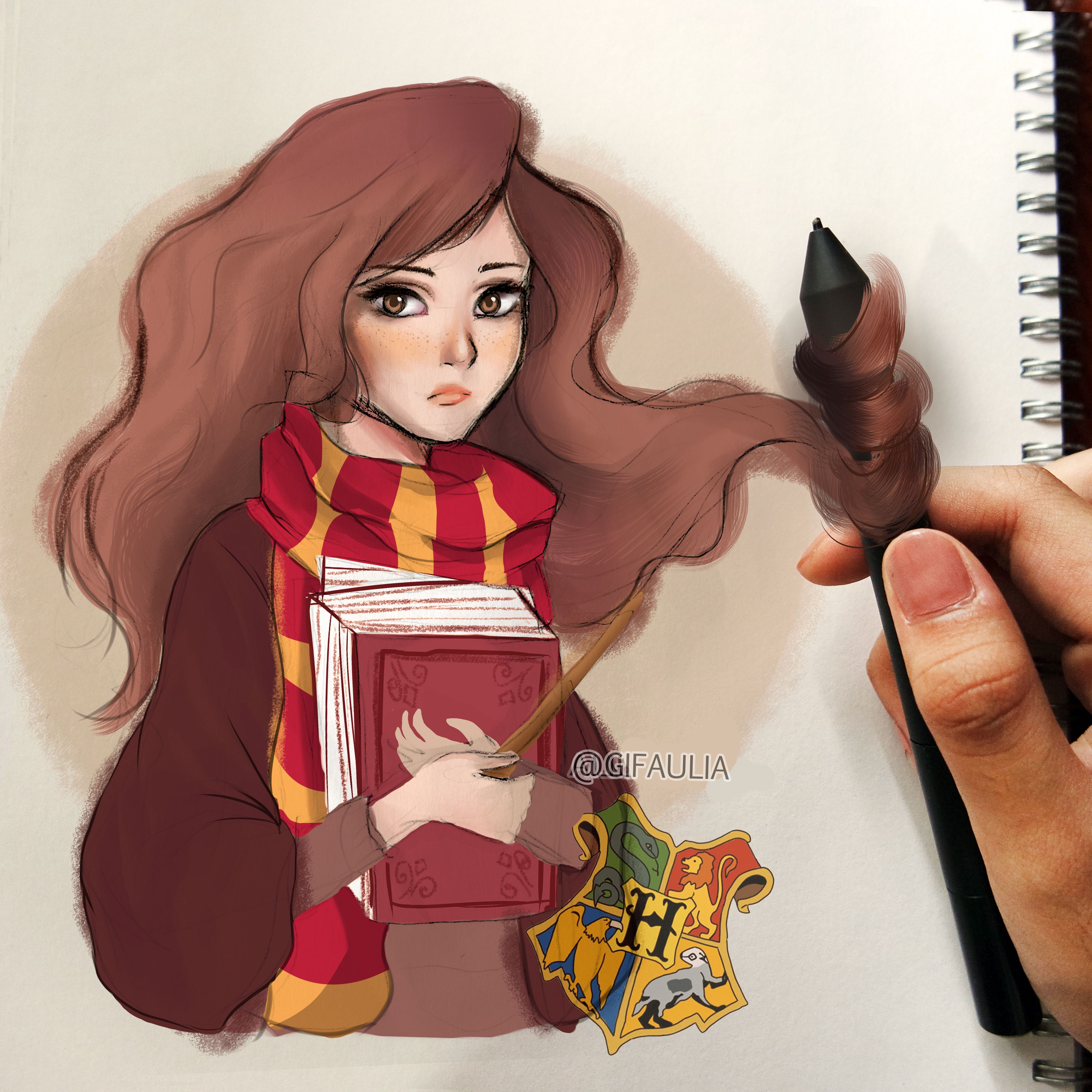 3648x3648 Hermione Harry Potter - Hermione Granger Drawing